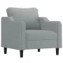 Sofagarnitur mit 3-teiligen Kissen, helles graues Gewebe. von , Sofas - Ref: Foro24-3201770, Preis: 626,76 €, Rabatt: %