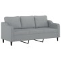 Juego de sofás con cojines 3 piezas tela gris claro de , Sofás - Ref: Foro24-3201770, Precio: 592,67 €, Descuento: %