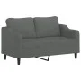 Juego de sofás con cojines 2 piezas tela gris oscuro by , Sofas - Ref: Foro24-3201803, Price: 389,11 €, Discount: %