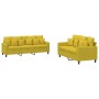 Juego de sofás con cojines 2 piezas terciopelo amarillo de , Sofás - Ref: Foro24-3201726, Precio: 441,71 €, Descuento: %