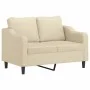 Juego de sofás con cojines 3 piezas tela crema de , Sofás - Ref: Foro24-3201772, Precio: 672,68 €, Descuento: %