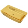 Lavabo 71x38x13,5 cm cerámica dorado de vidaXL, Lavabos - Ref: Foro24-143480, Precio: 133,92 €, Descuento: %