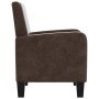 Sillón de cuero sintético marrón en Sillones | Comprar online en Foru.es