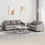 Juego de sofás con cojines 2 piezas tela gris taupe de , Sofás - Ref: Foro24-3201841, Precio: 467,45 €, Descuento: %