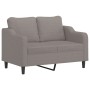 Juego de sofás con cojines 2 piezas tela gris taupe de , Sofás - Ref: Foro24-3201841, Precio: 467,45 €, Descuento: %