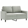 Juego de sofás 4 piezas terciopelo gris claro de , Sofás - Ref: Foro24-3201944, Precio: 598,16 €, Descuento: %
