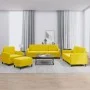 Juego de sofás 4 piezas terciopelo amarillo de , Sofás - Ref: Foro24-3201950, Precio: 706,12 €, Descuento: %
