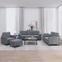 Sofagarnitur mit 4-teiligen dunkelgrauen Samtkissen. von , Sofas - Ref: Foro24-3201965, Preis: 674,84 €, Rabatt: %