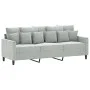 Sofá de 3 plazas terciopelo gris claro 180 cm de , Sofás - Ref: Foro24-359313, Precio: 262,85 €, Descuento: %