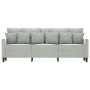 Sofá de 3 plazas terciopelo gris claro 180 cm de , Sofás - Ref: Foro24-359313, Precio: 240,71 €, Descuento: %