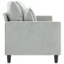 Sofá de 3 plazas terciopelo gris claro 180 cm de , Sofás - Ref: Foro24-359313, Precio: 262,85 €, Descuento: %