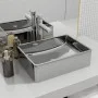 Lavabo 41x30x12 cm cerámica plateado de vidaXL, Lavabos - Ref: Foro24-143495, Precio: 65,56 €, Descuento: %