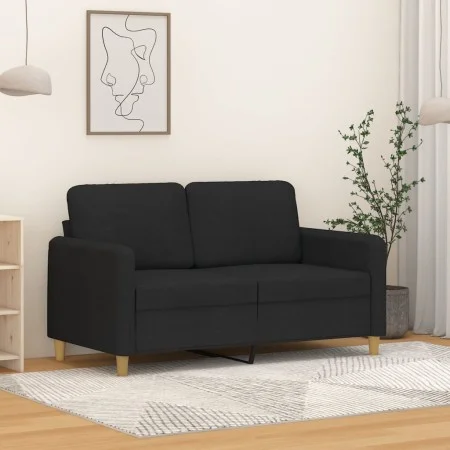 Sofá de 2 plazas de tela negro 120 cm de , Sofás - Ref: Foro24-359474, Precio: 228,35 €, Descuento: %