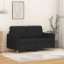 Zweiplätziges schwarzes Stoffsofa, 120 cm. von , Sofas - Ref: Foro24-359474, Preis: 228,35 €, Rabatt: %