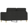 Sofá de 2 plazas de tela negro 120 cm de , Sofás - Ref: Foro24-359474, Precio: 232,33 €, Descuento: %