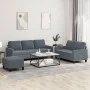 Juego de sofás con cojines 3 piezas terciopelo gris oscuro by , Sofas - Ref: Foro24-3201527, Price: 548,23 €, Discount: %