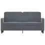 Sofá de 2 plazas de terciopelo gris oscuro 140 cm de , Sofás - Ref: Foro24-359443, Precio: 180,02 €, Descuento: %
