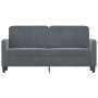Sofá de 2 plazas de terciopelo gris oscuro 140 cm de , Sofás - Ref: Foro24-359443, Precio: 181,15 €, Descuento: %