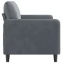 Sofá de 2 plazas de terciopelo gris oscuro 140 cm de , Sofás - Ref: Foro24-359443, Precio: 180,02 €, Descuento: %