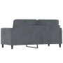 Sofá de 2 plazas de terciopelo gris oscuro 140 cm de , Sofás - Ref: Foro24-359443, Precio: 180,02 €, Descuento: %