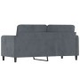 Sofá de 2 plazas de terciopelo gris oscuro 140 cm de , Sofás - Ref: Foro24-359443, Precio: 181,15 €, Descuento: %