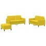 Juego de sofás 3 piezas terciopelo amarillo de , Sofás - Ref: Foro24-3201990, Precio: 480,68 €, Descuento: %