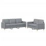 Juego de sofás con cojines 2 piezas tela gris claro de , Sofás - Ref: Foro24-3202118, Precio: 521,27 €, Descuento: %