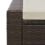 Tumbona doble ratán sintético marrón de vidaXL, Camas para exteriores - Ref: Foro24-44751, Precio: 291,05 €, Descuento: %