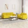 Juego de sofás con cojines 2 piezas terciopelo amarillo de , Sofás - Ref: Foro24-3202040, Precio: 538,75 €, Descuento: %