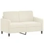 Juego de sofás con cojines 2 piezas terciopelo crema de , Sofás - Ref: Foro24-3202002, Precio: 513,86 €, Descuento: %