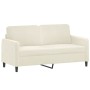 Juego de sofás con cojines 2 piezas terciopelo crema de , Sofás - Ref: Foro24-3202002, Precio: 522,05 €, Descuento: %