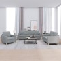 Juego de sofás con cojines 3 piezas tela gris claro de , Sofás - Ref: Foro24-3202054, Precio: 667,97 €, Descuento: %