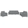 Juego de sofás con cojines 3 piezas tela gris claro by , Sofas - Ref: Foro24-3202054, Price: 591,21 €, Discount: %