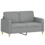 Juego de sofás con cojines 3 piezas tela gris claro de , Sofás - Ref: Foro24-3202054, Precio: 667,97 €, Descuento: %