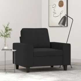 Sillón de tela negro 60 cm de , Sofás - Ref: Foro24-359379, Precio: 210,98 €, Descuento: %