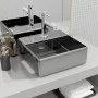 Washbasin with tap hole 38x30x11.5 cm ceramic silver by vidaXL, Sinks - Ref: Foro24-143487, Price: 53,62 €, Discount: %