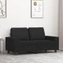 Zweiplätziges schwarzes Stoffsofa, 120 cm. von , Sofas - Ref: Foro24-359387, Preis: 228,05 €, Rabatt: %