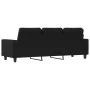 Dreisitzer-Sofa aus schwarzem Stoff, 180 cm. von , Sofas - Ref: Foro24-359403, Preis: 280,24 €, Rabatt: %