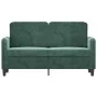 Sofá de 2 plazas de terciopelo verde oscuro 120 cm de , Sofás - Ref: Foro24-359434, Precio: 257,45 €, Descuento: %