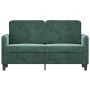Sofá de 2 plazas de terciopelo verde oscuro 120 cm de , Sofás - Ref: Foro24-359434, Precio: 262,18 €, Descuento: %