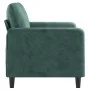Sofá de 2 plazas de terciopelo verde oscuro 120 cm de , Sofás - Ref: Foro24-359434, Precio: 257,45 €, Descuento: %