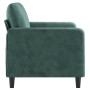 Sofá de 2 plazas de terciopelo verde oscuro 120 cm de , Sofás - Ref: Foro24-359434, Precio: 262,18 €, Descuento: %