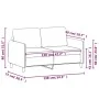 Sofá de 2 plazas de terciopelo verde oscuro 120 cm de , Sofás - Ref: Foro24-359434, Precio: 257,45 €, Descuento: %