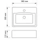 Washbasin with tap hole 38x30x11.5 cm ceramic silver by vidaXL, Sinks - Ref: Foro24-143487, Price: 53,62 €, Discount: %