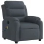 Sillón de masaje reclinable de terciopelo gris oscuro de , Sillones - Ref: Foro24-373512, Precio: 243,44 €, Descuento: %