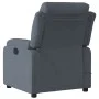 Sillón de masaje reclinable de terciopelo gris oscuro de , Sillones - Ref: Foro24-373512, Precio: 243,44 €, Descuento: %