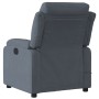 Sillón de masaje reclinable de terciopelo gris oscuro de , Sillones - Ref: Foro24-373512, Precio: 252,78 €, Descuento: %