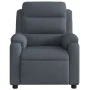 Sillón de masaje reclinable de terciopelo gris oscuro de , Sillones - Ref: Foro24-373512, Precio: 243,44 €, Descuento: %