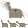 Sillón de masaje reclinable cuero sintético color capuchino de , Sillones - Ref: Foro24-373573, Precio: 230,02 €, Descuento: %