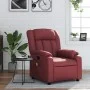 Sillón de masaje reclinable cuero sintético rojo tinto by , Armchairs - Ref: Foro24-373571, Price: 206,69 €, Discount: %